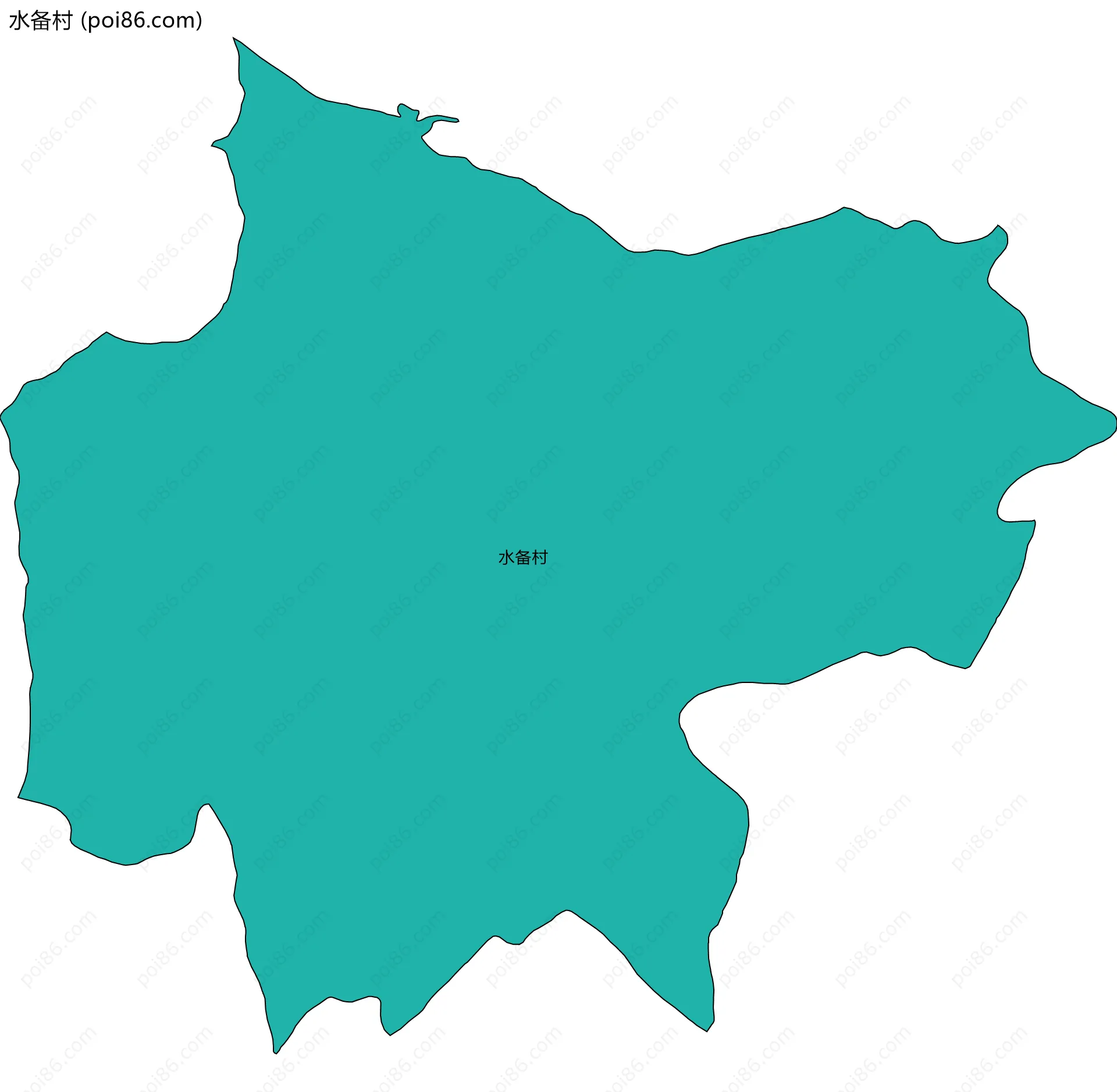 水备村边界地图