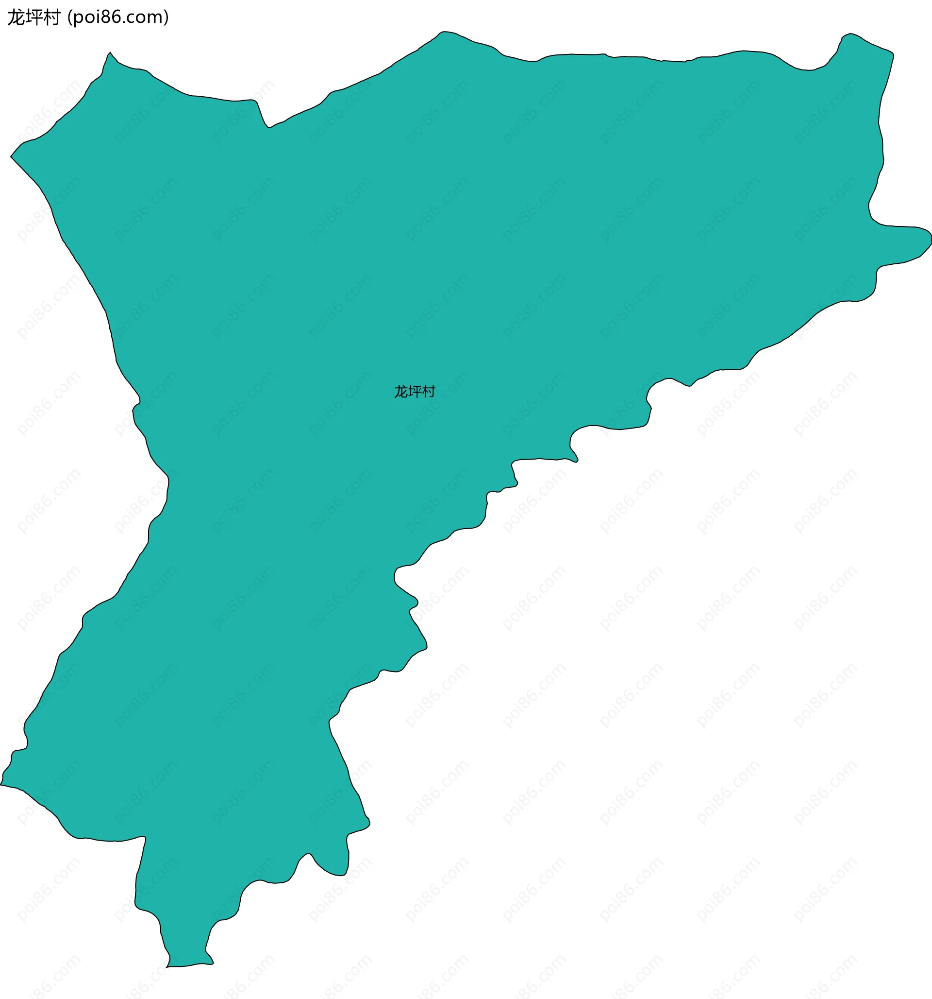 龙坪村边界地图