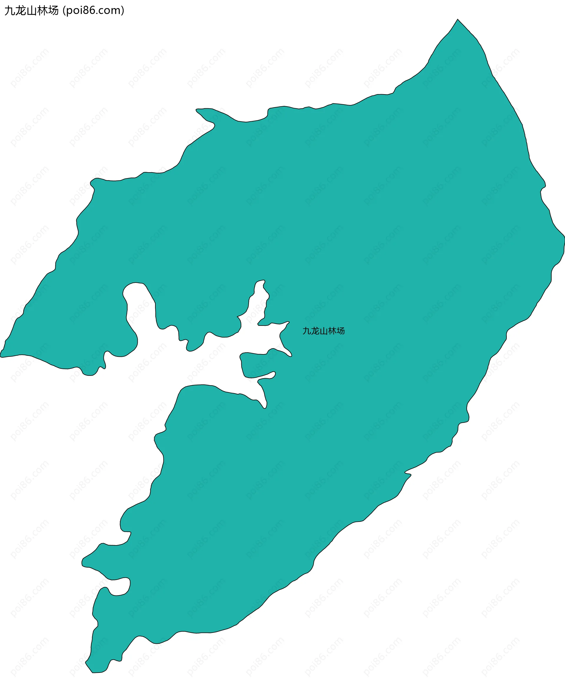 九龙山林场边界地图