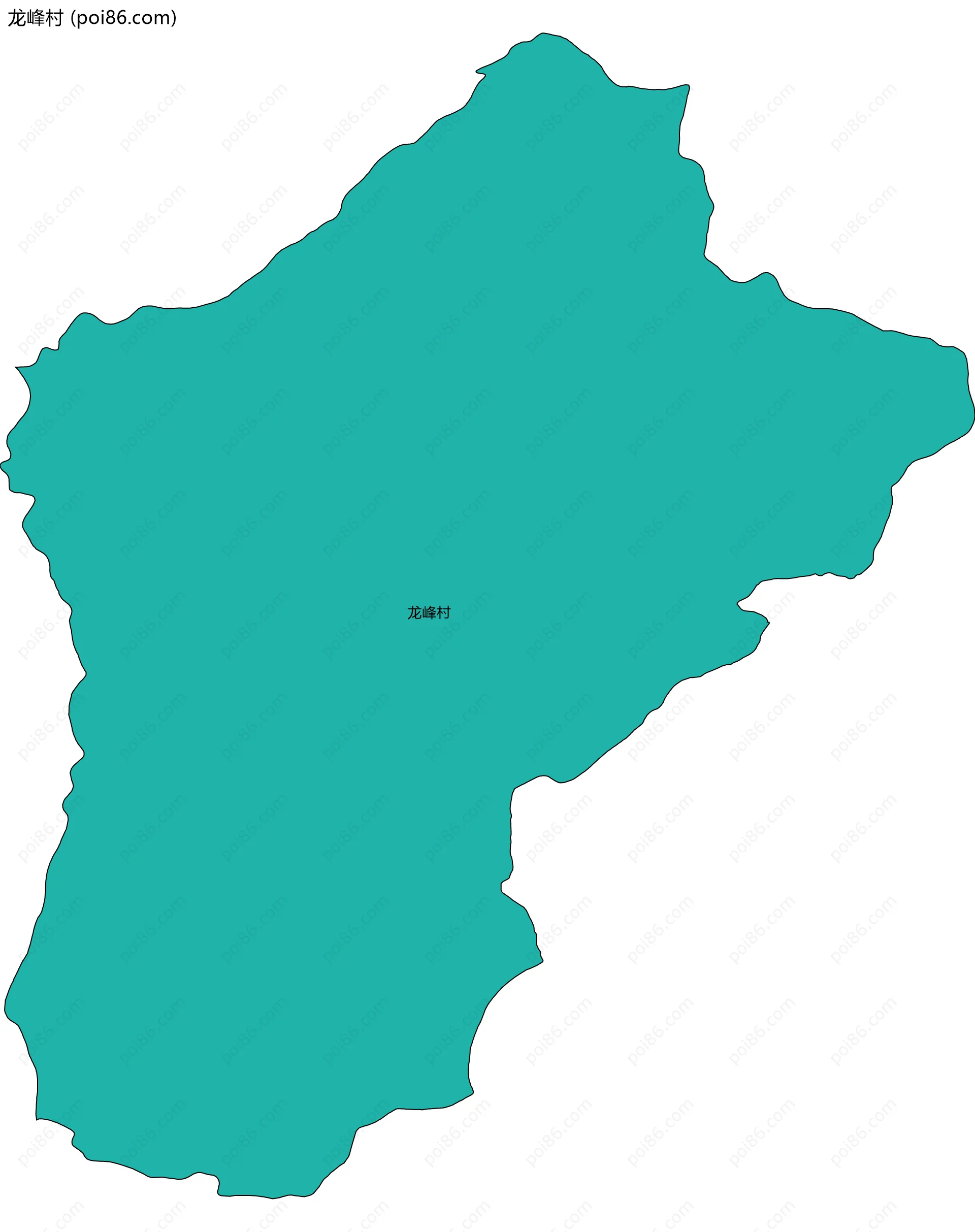 龙峰村边界地图