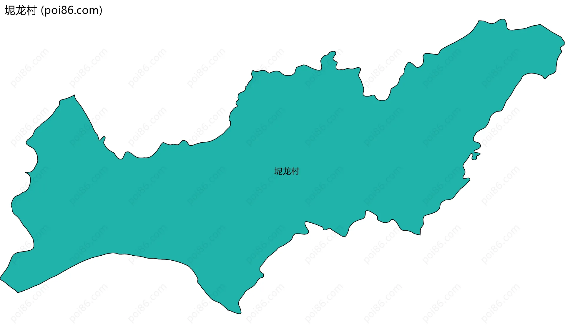 坭龙村边界地图