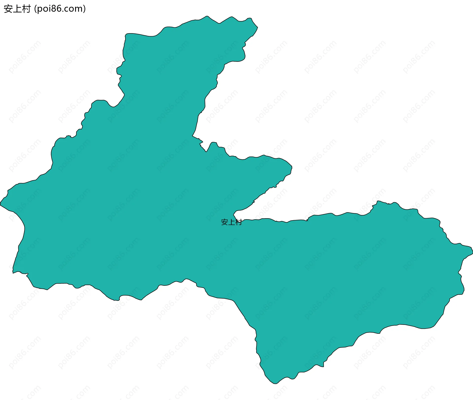 安上村边界地图