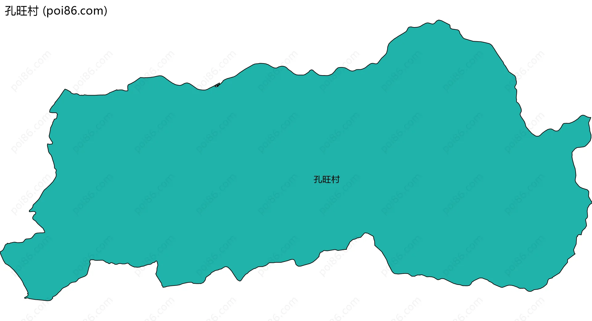 孔旺村边界地图