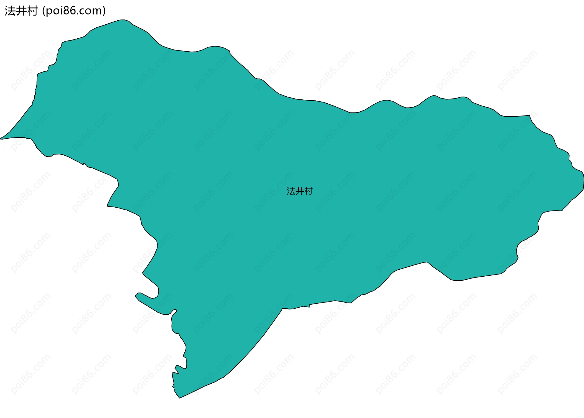 法井村边界地图