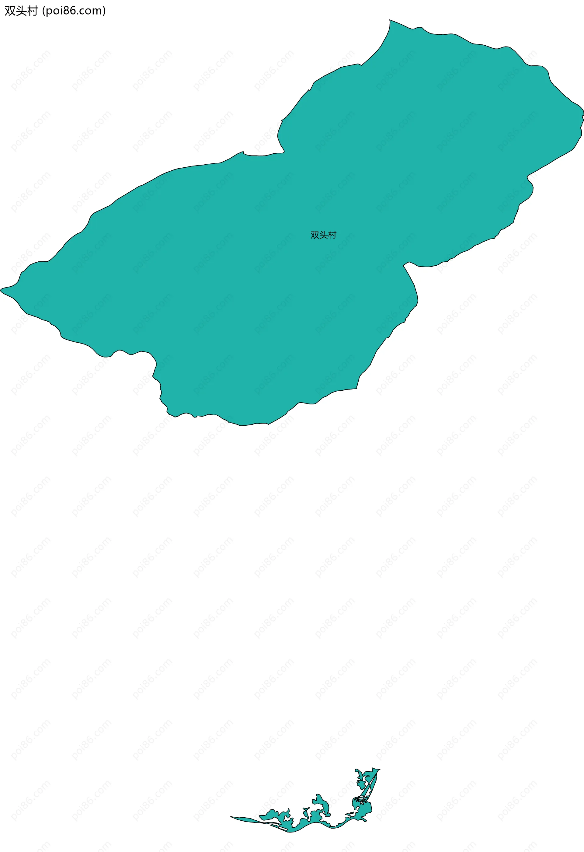 双头村边界地图