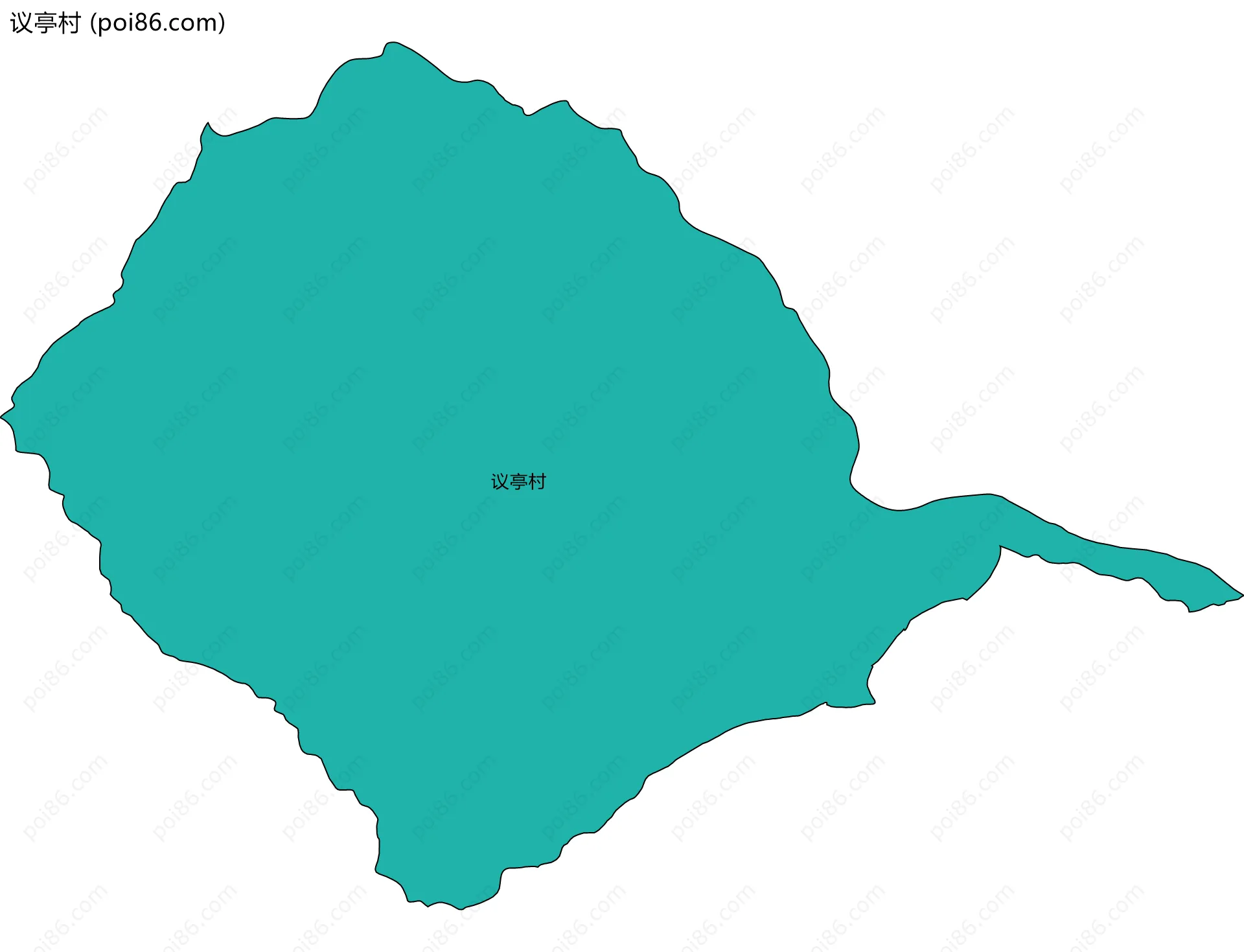 议亭村边界地图