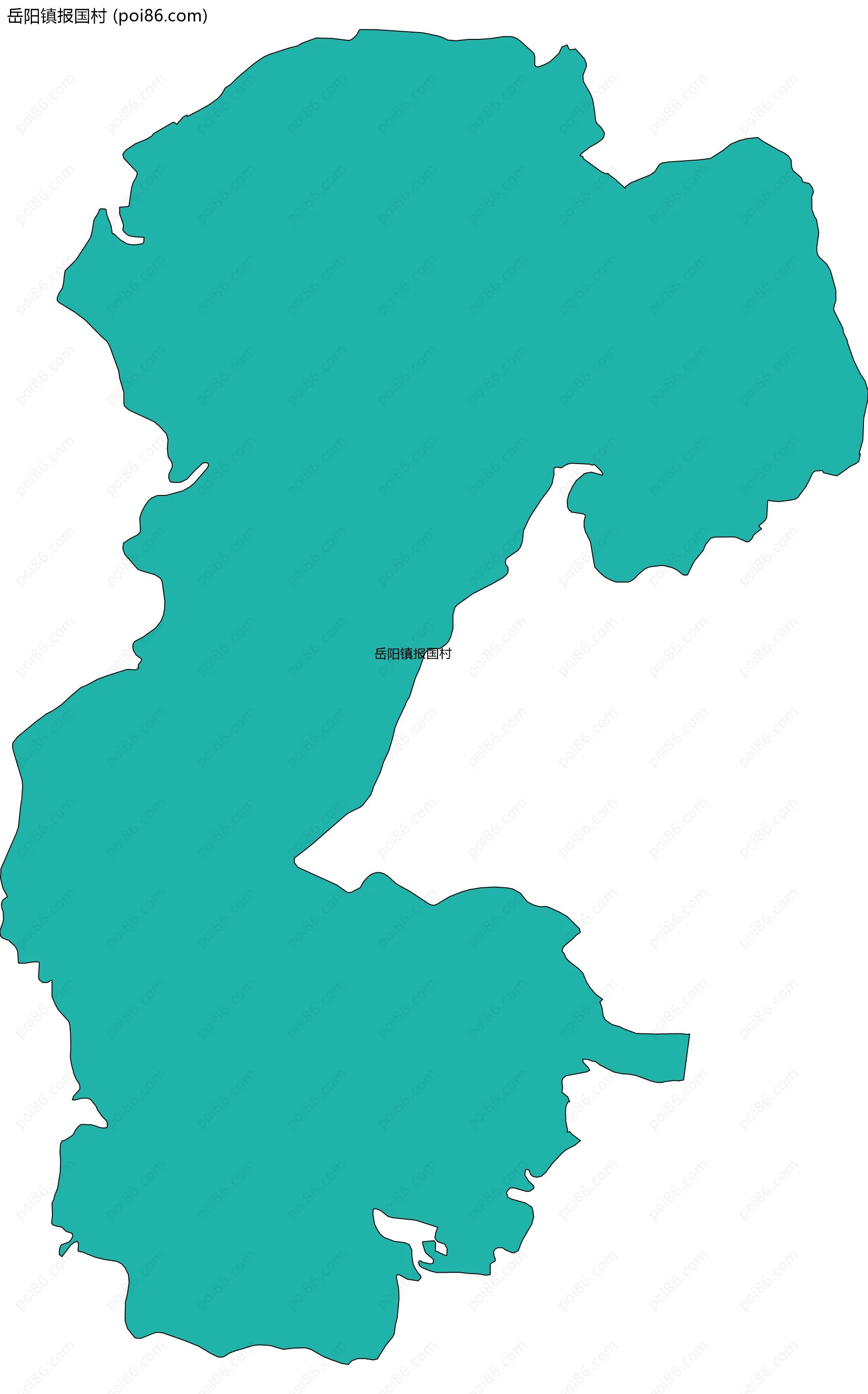 岳阳镇报国村边界地图