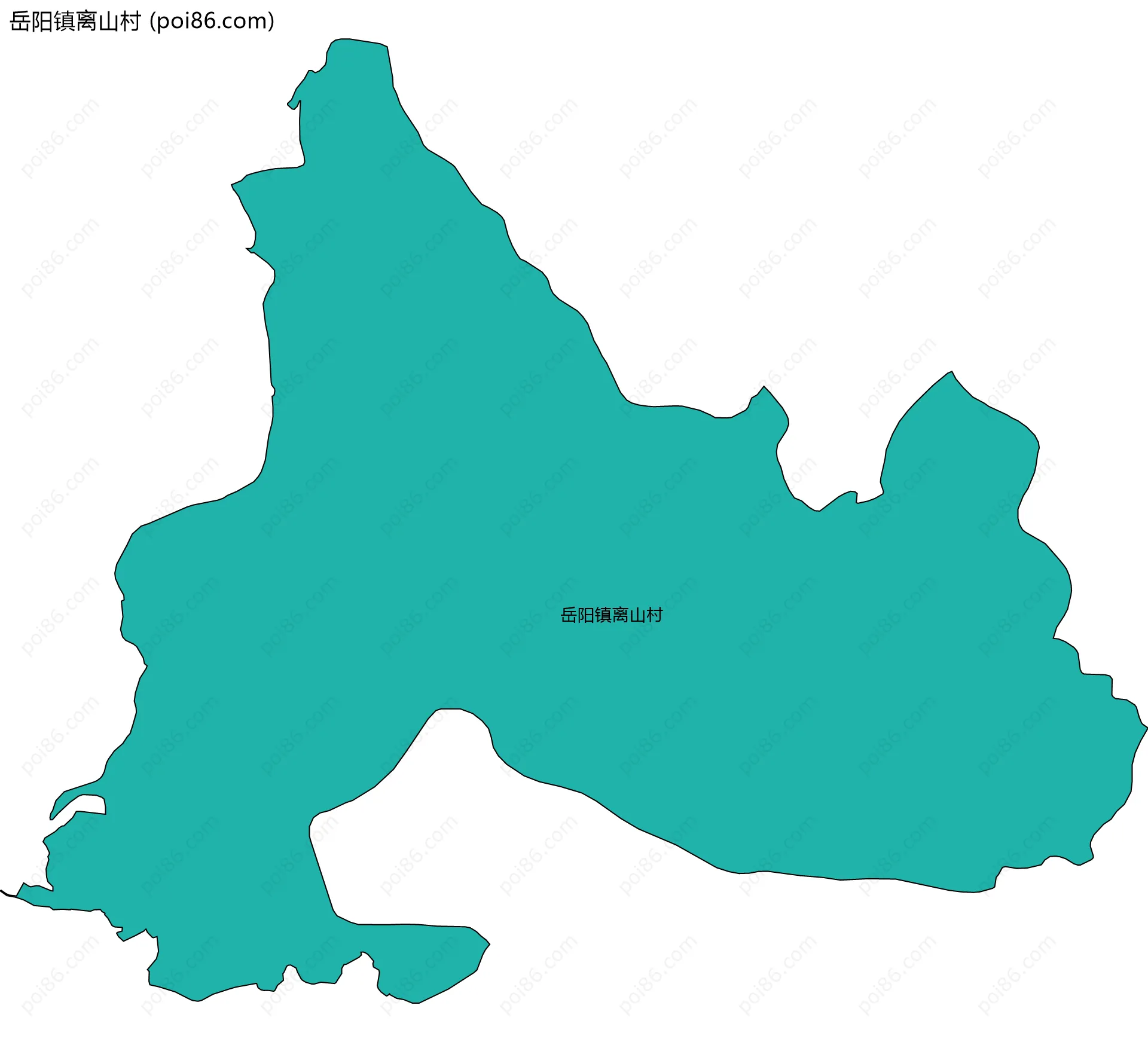 岳阳镇离山村边界地图