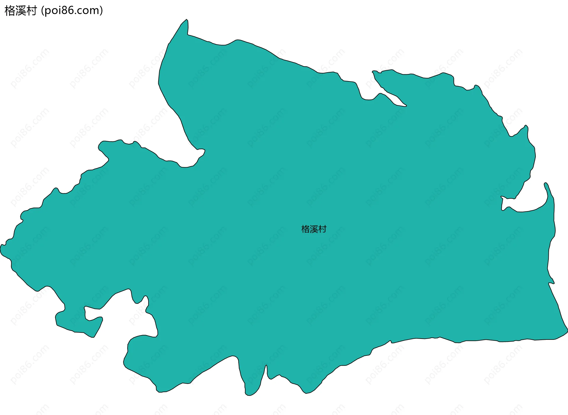 格溪村边界地图