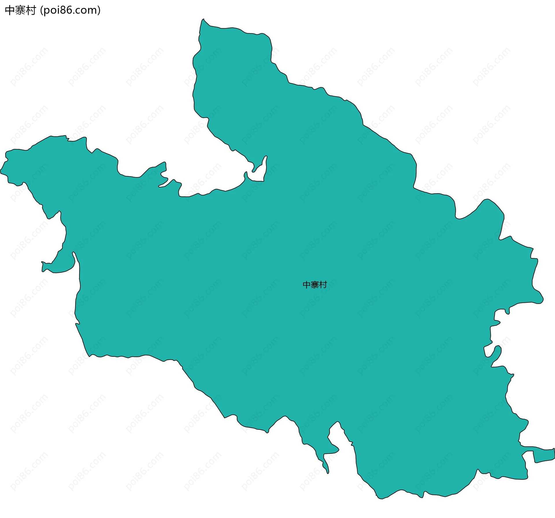 中寨村边界地图