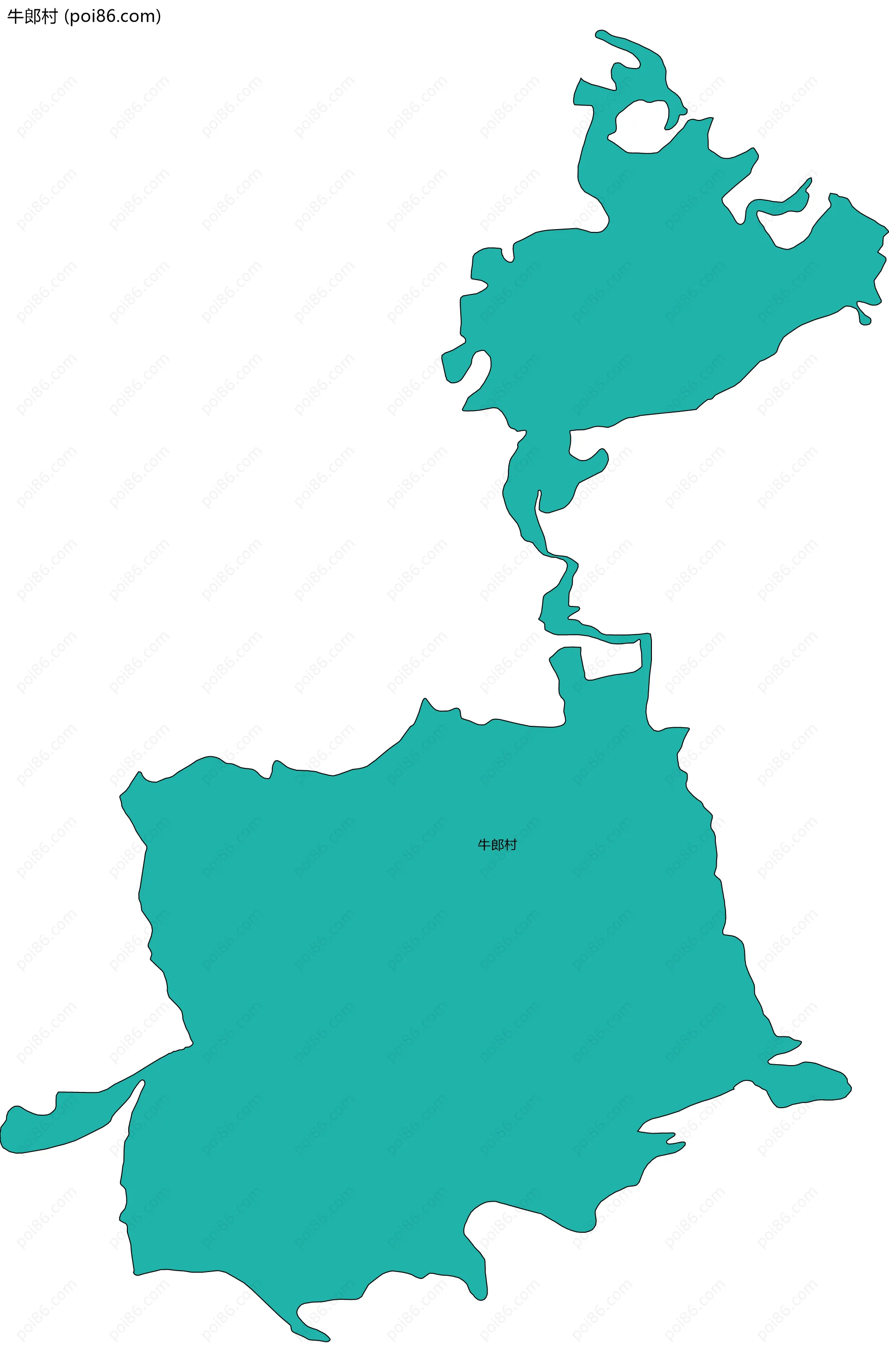 牛郎村边界地图