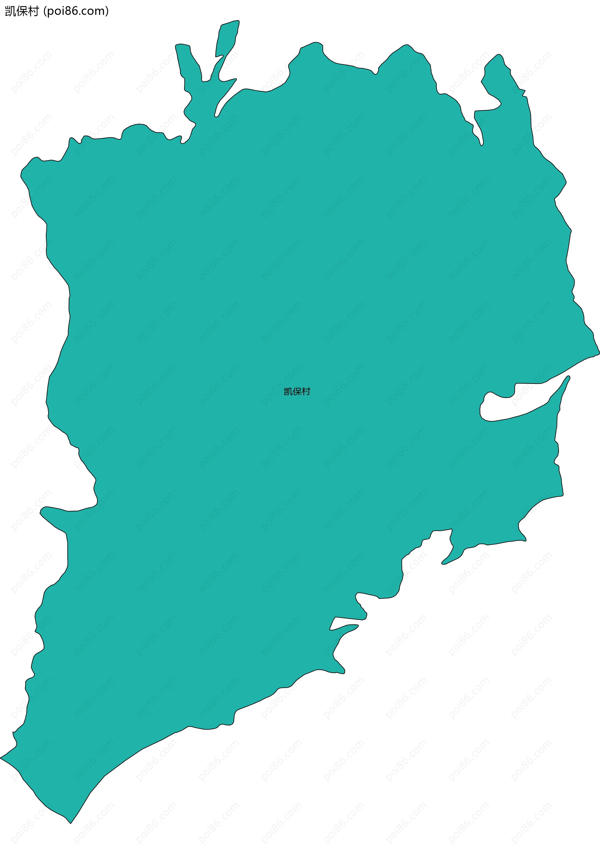 凯保村边界地图