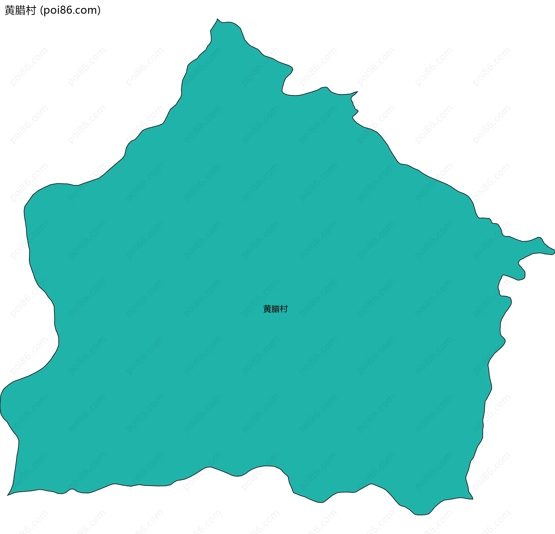 黄腊村边界地图