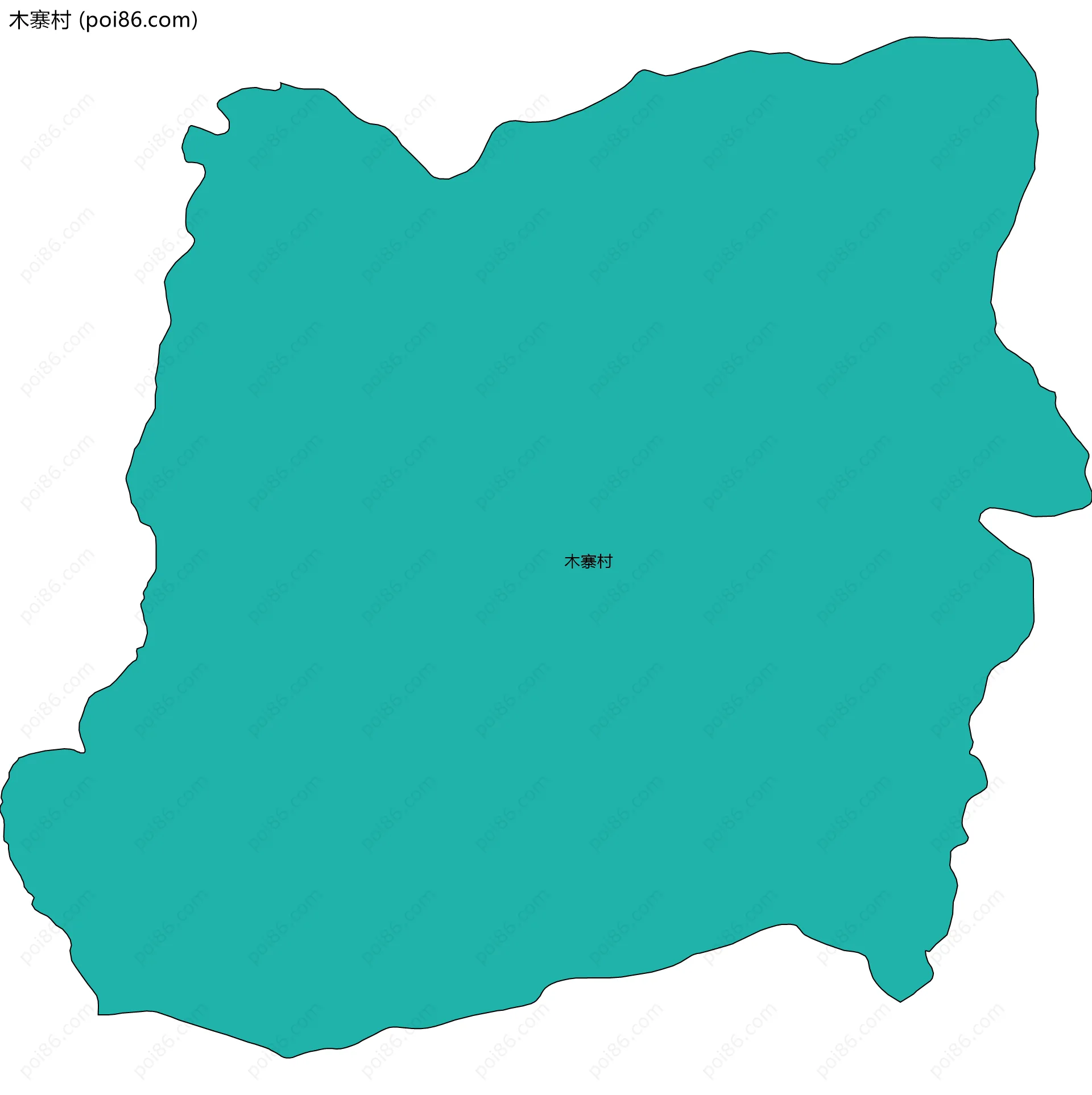 木寨村边界地图