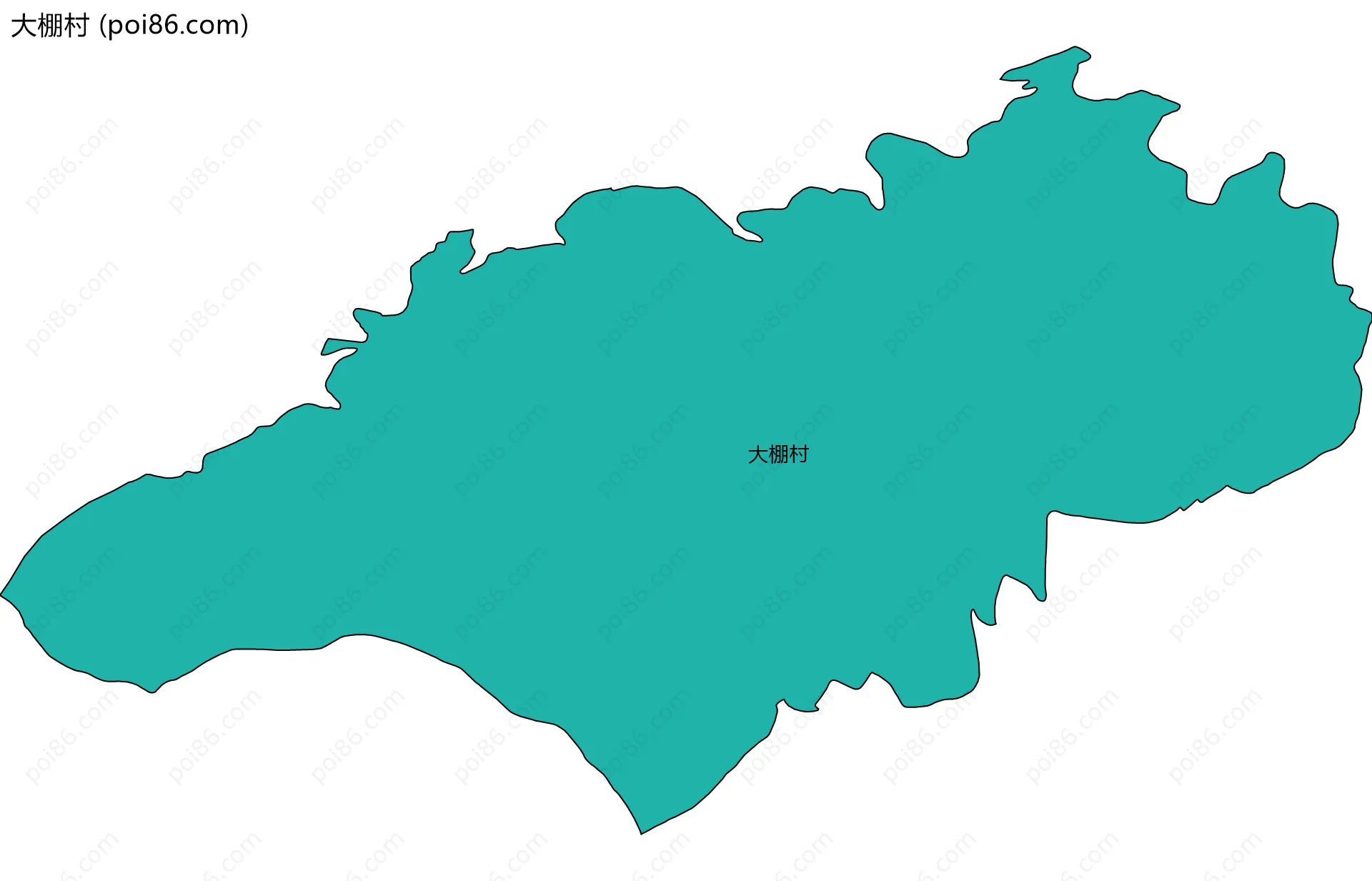 大棚村边界地图