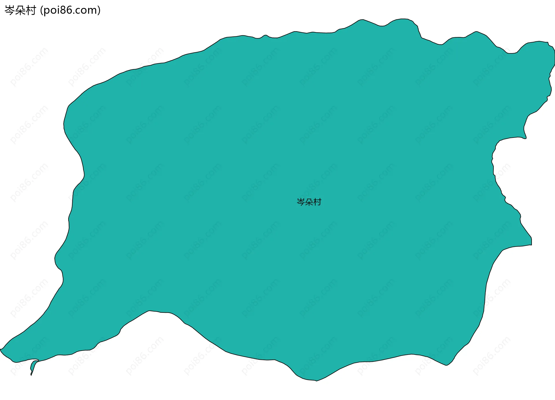 岑朵村边界地图