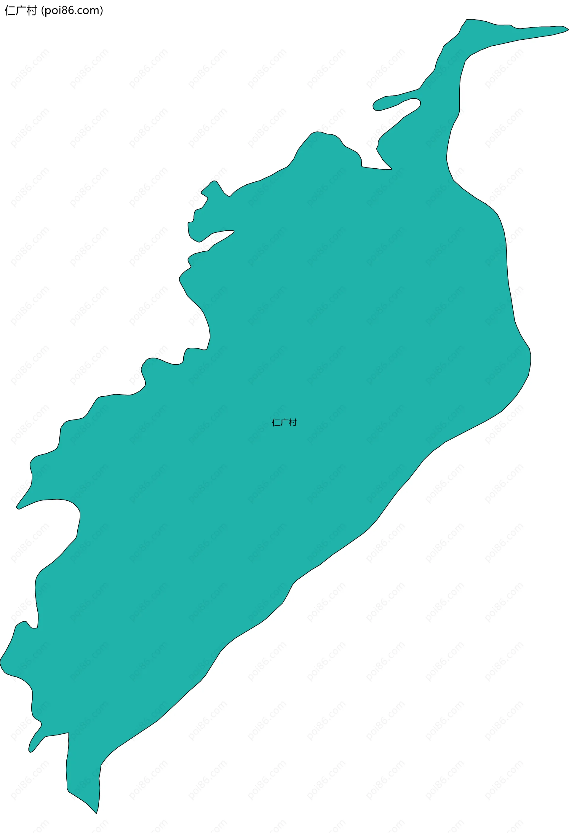 仁广村边界地图