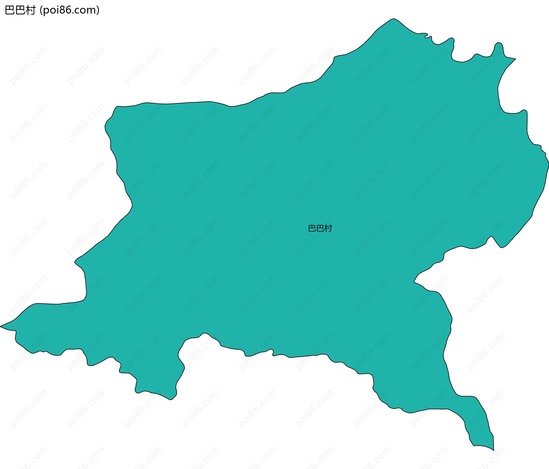 巴巴村边界地图
