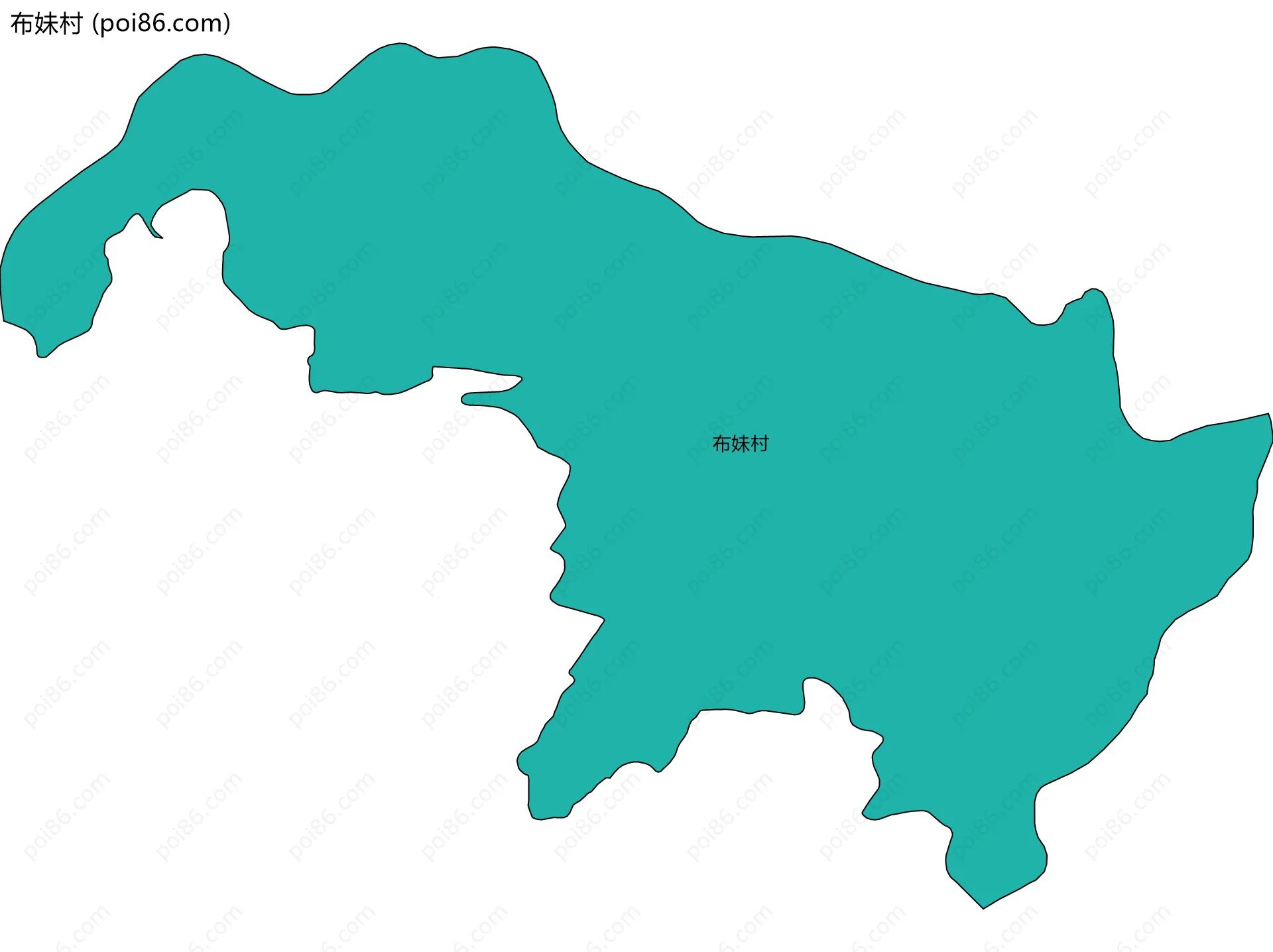 布妹村边界地图