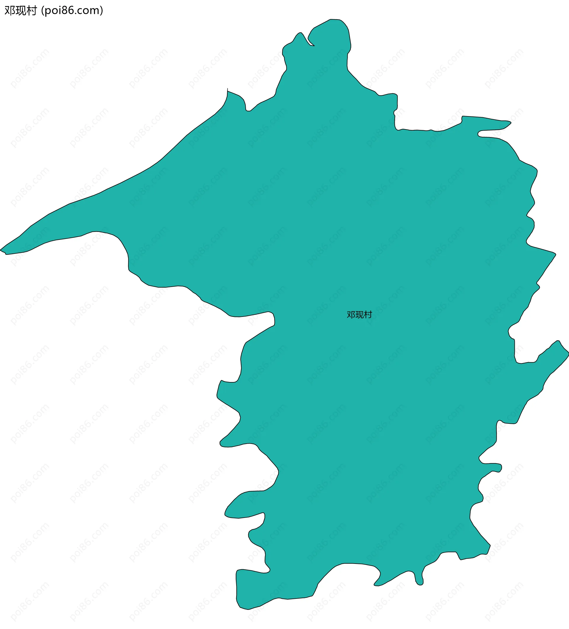 邓现村边界地图