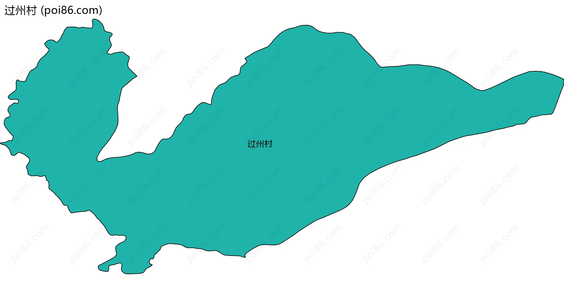 过州村边界地图