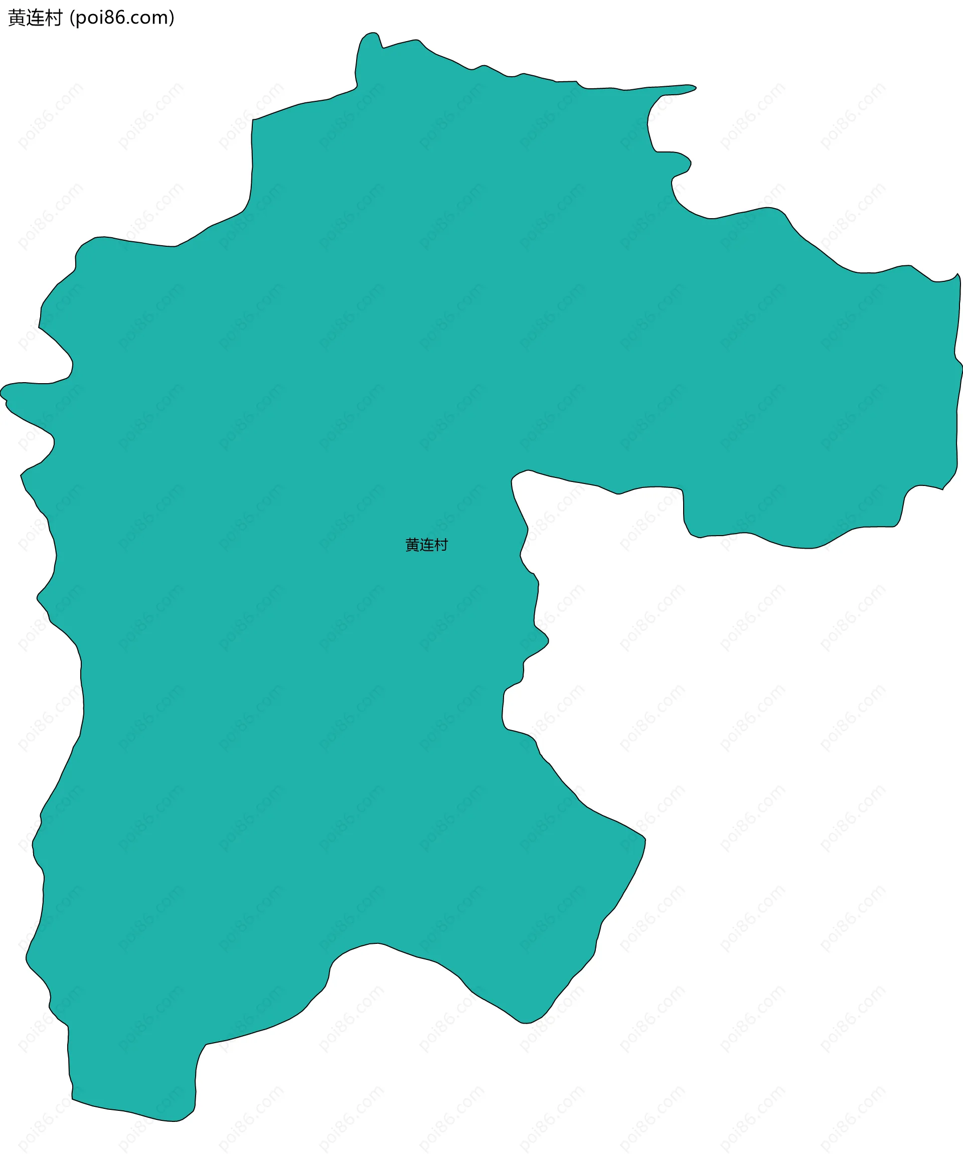 黄连村边界地图
