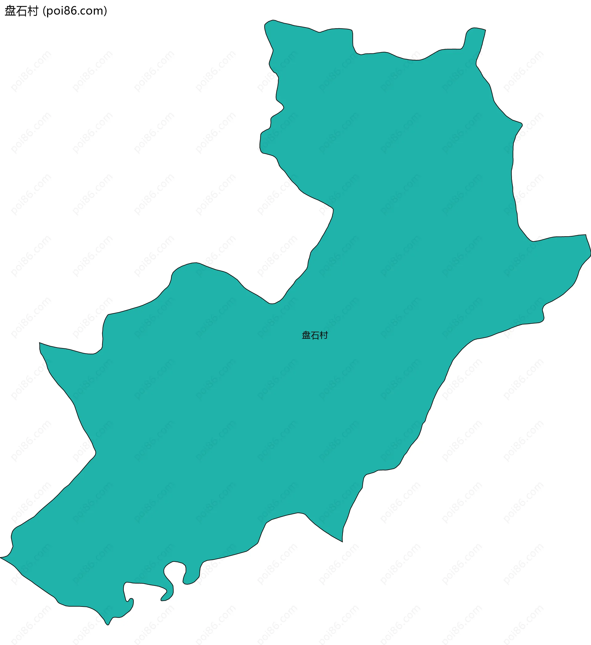 盘石村边界地图