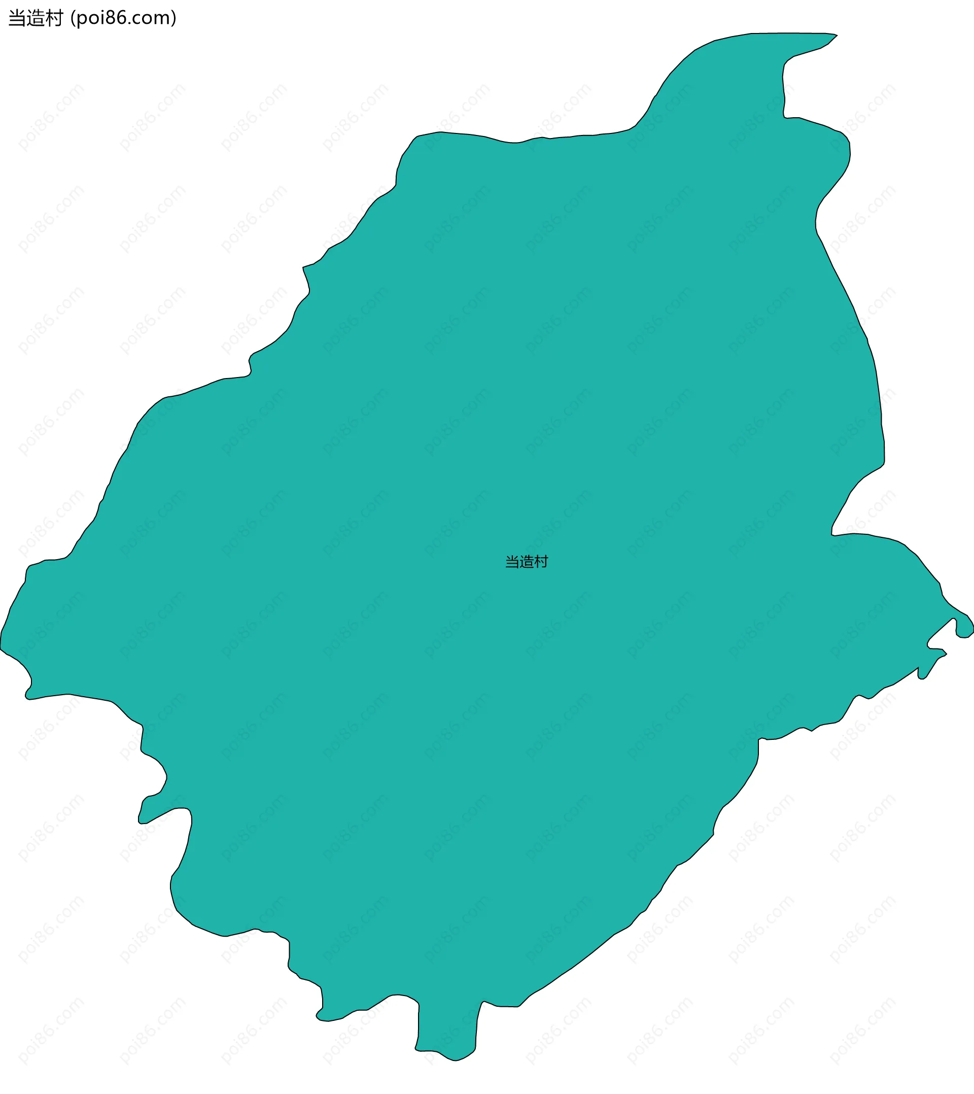 当造村边界地图