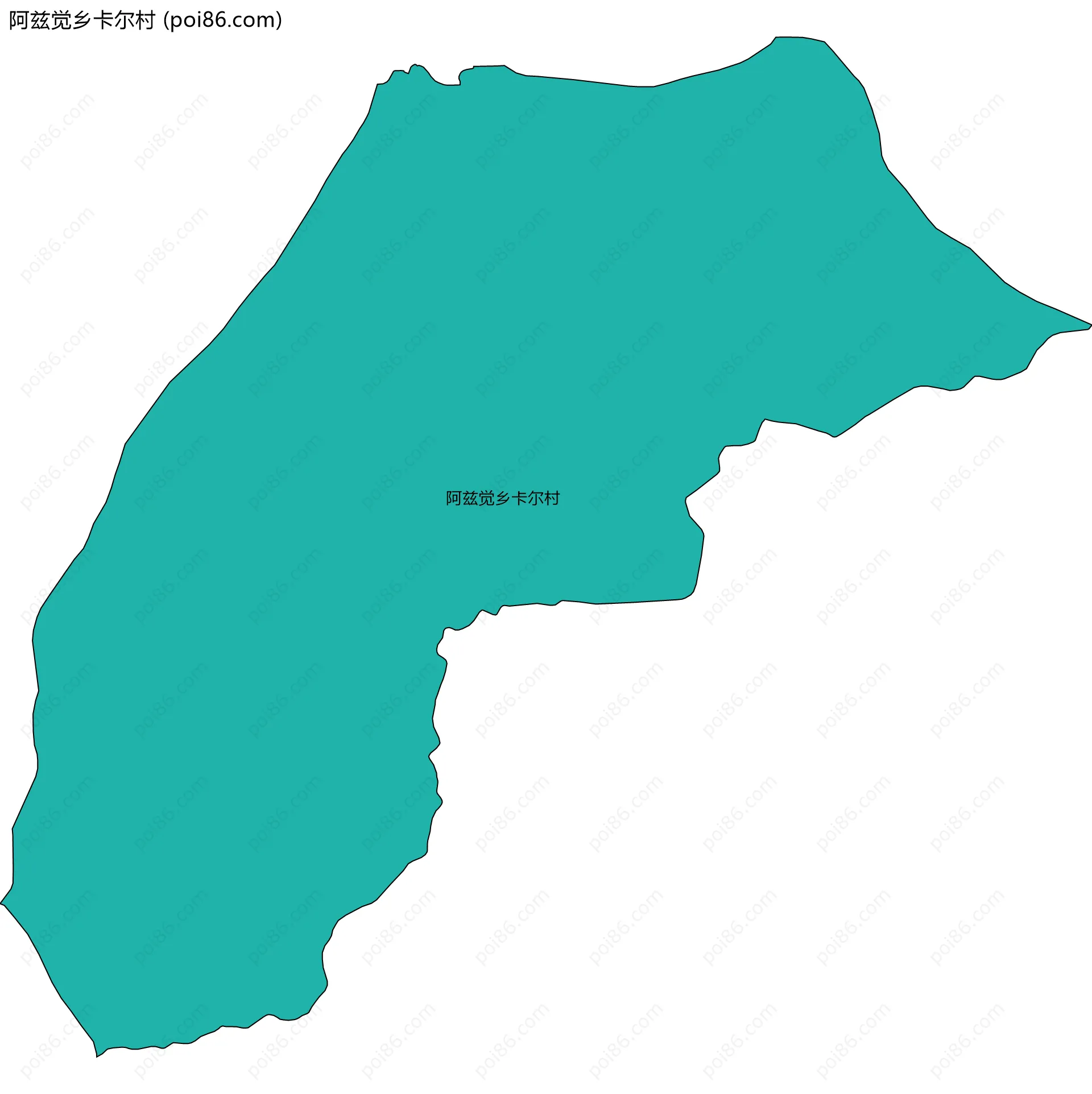 阿兹觉乡卡尔村边界地图