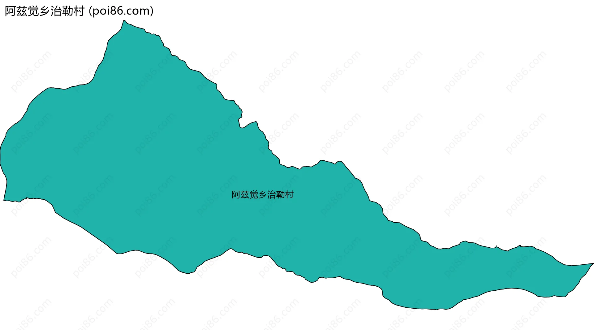 阿兹觉乡治勒村边界地图