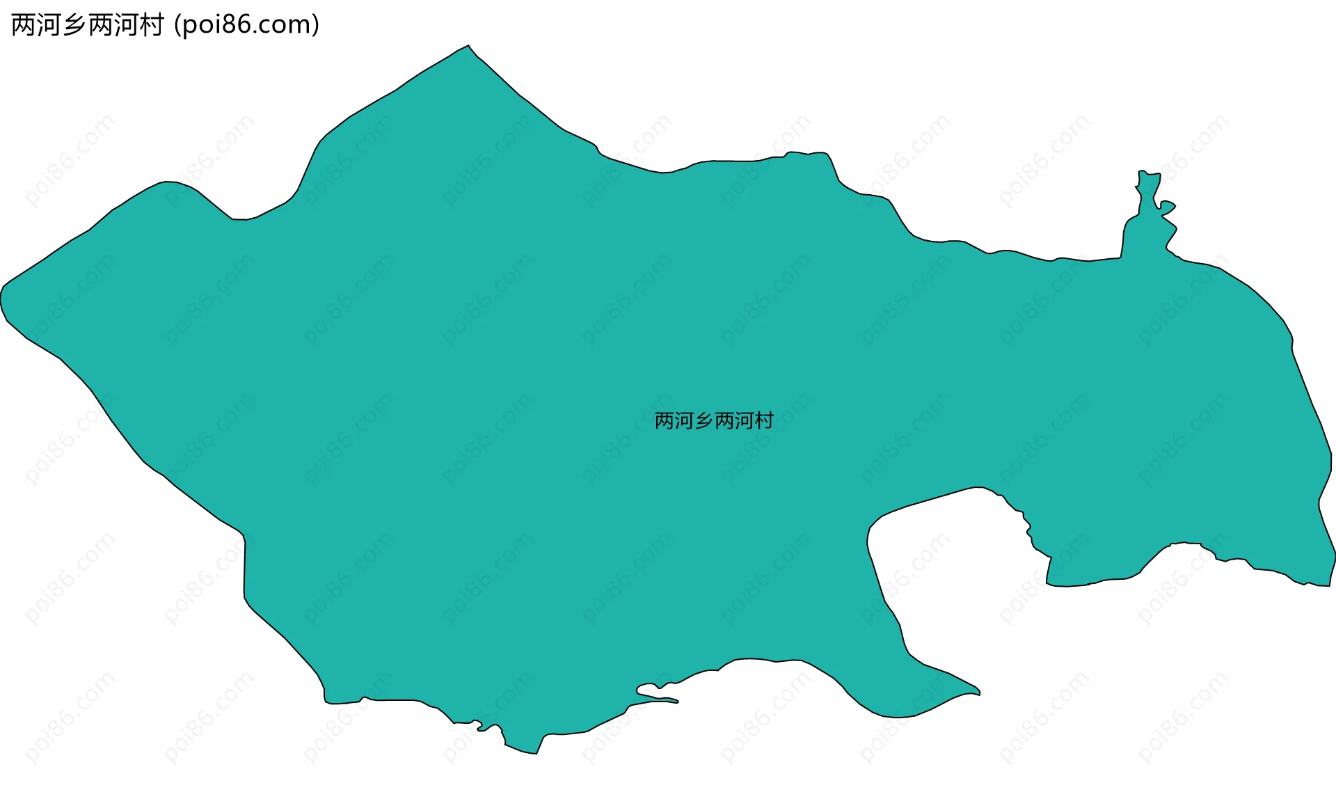 两河乡两河村边界地图