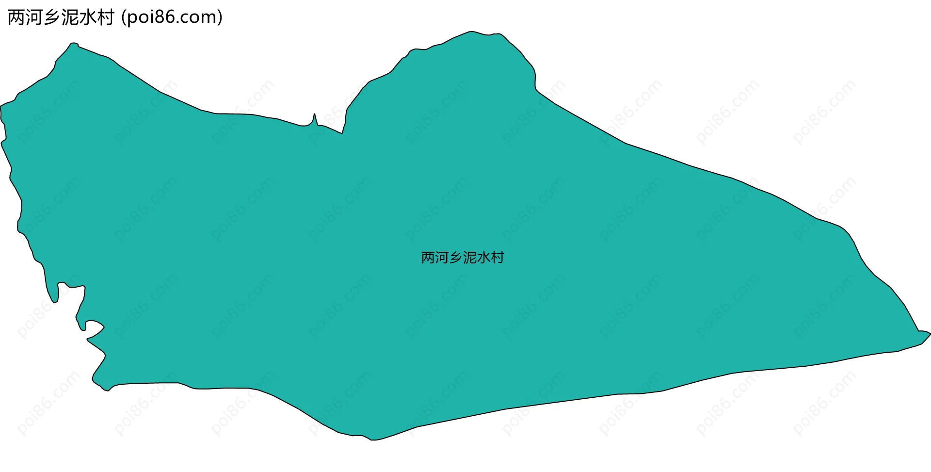 两河乡泥水村边界地图