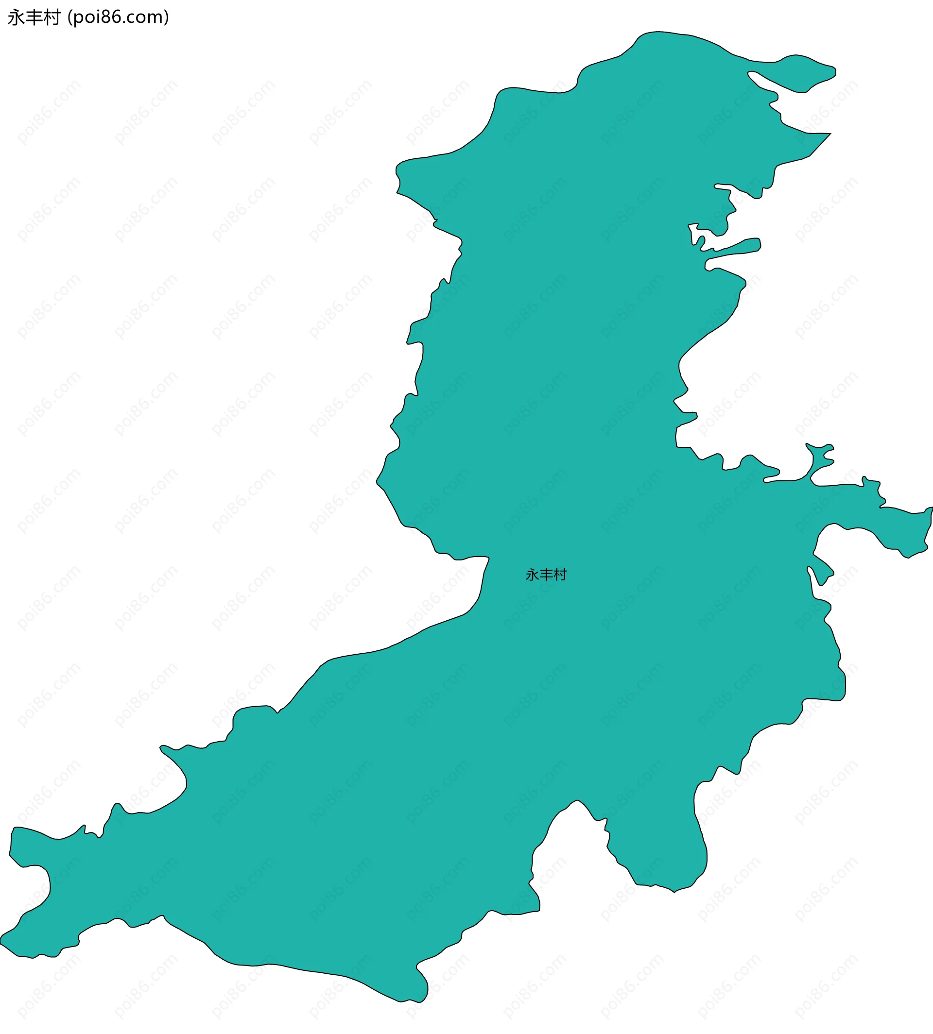 永丰村边界地图