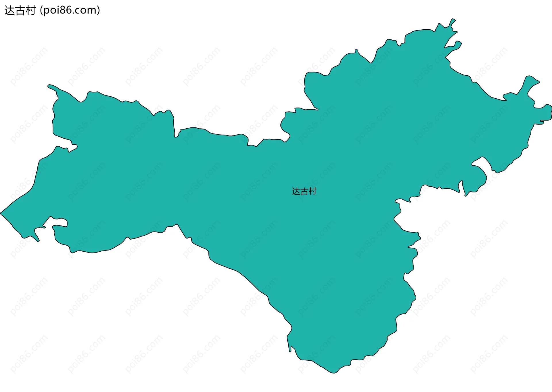 达古村边界地图