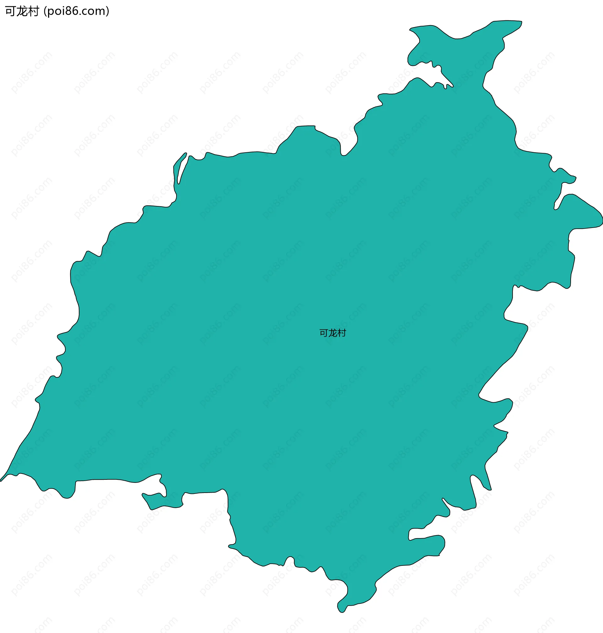 可龙村边界地图