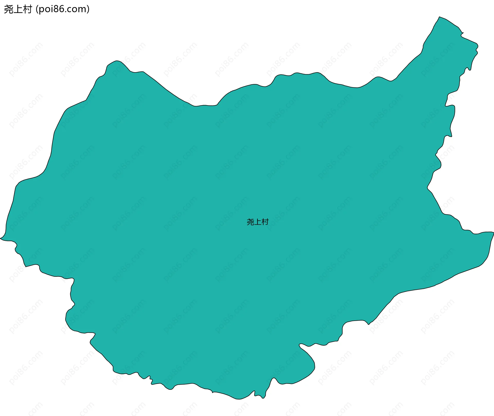 尧上村边界地图