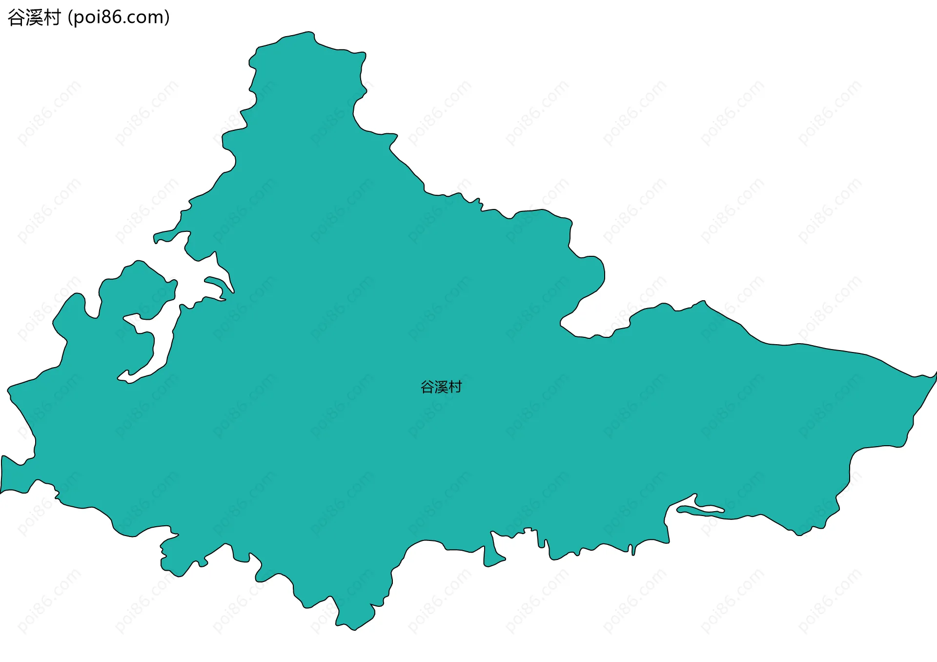 谷溪村边界地图