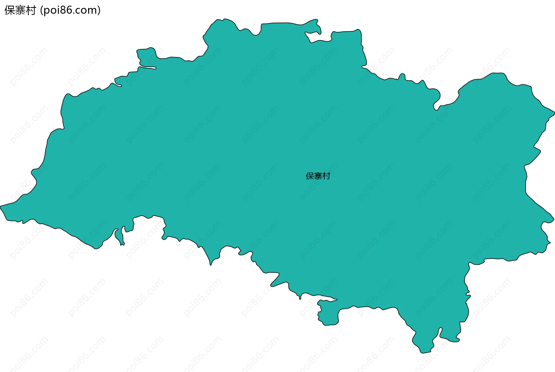 保寨村边界地图