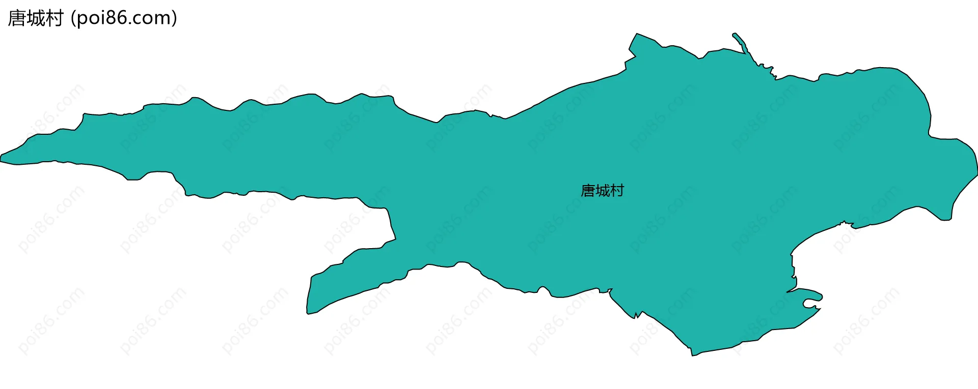 唐城村边界地图