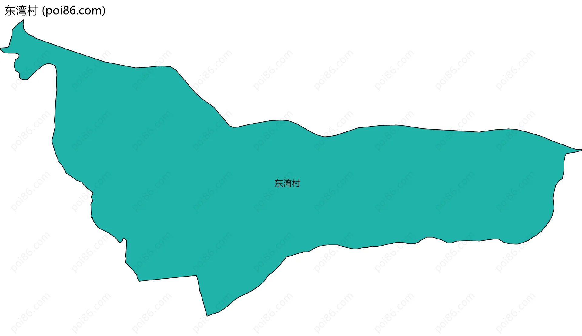 东湾村边界地图