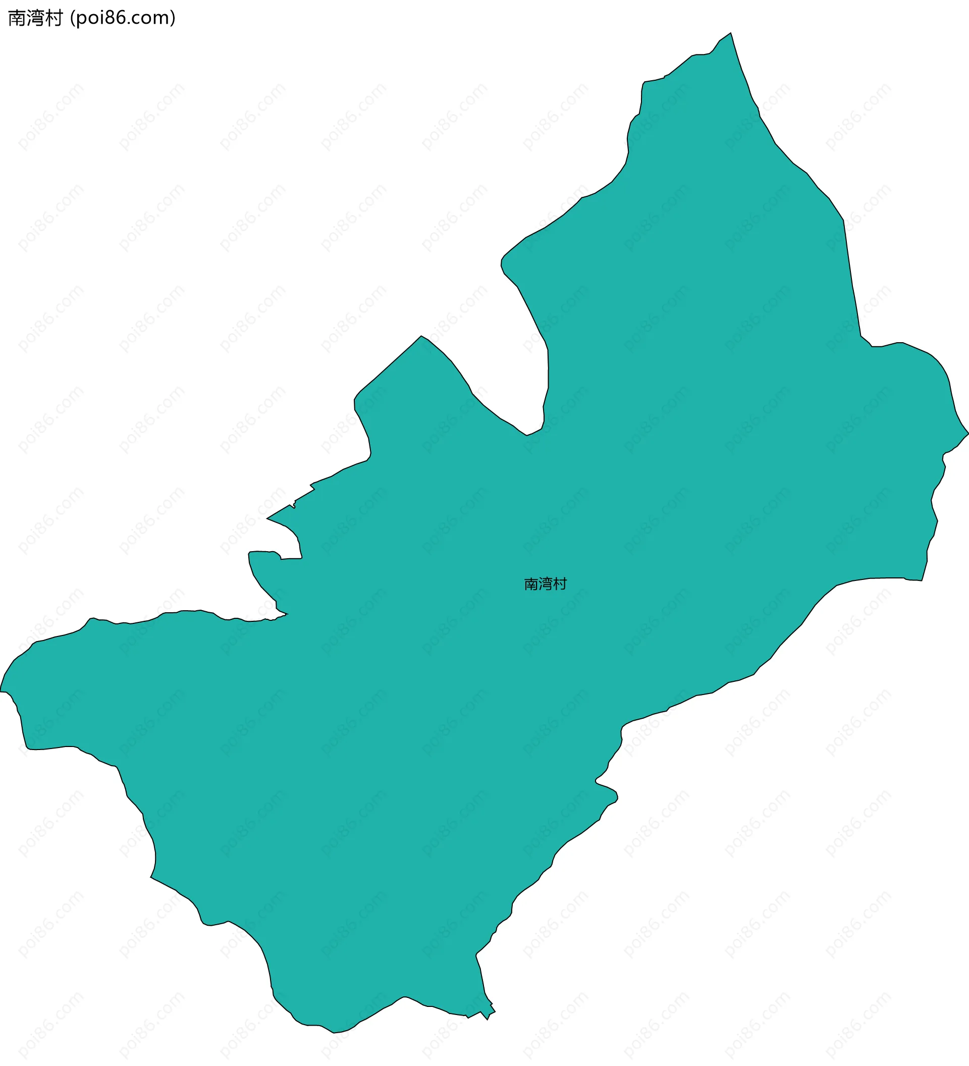 南湾村边界地图