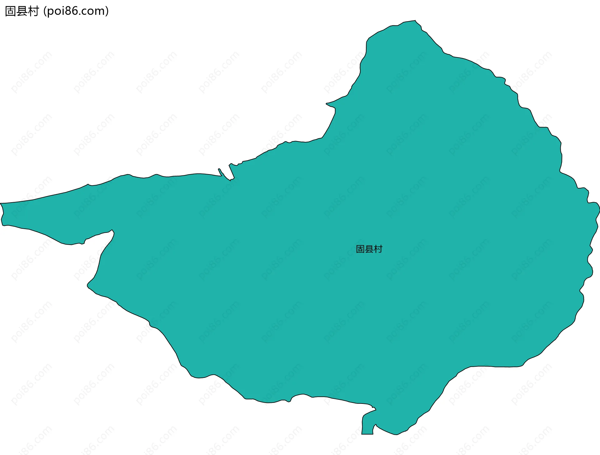 固县村边界地图