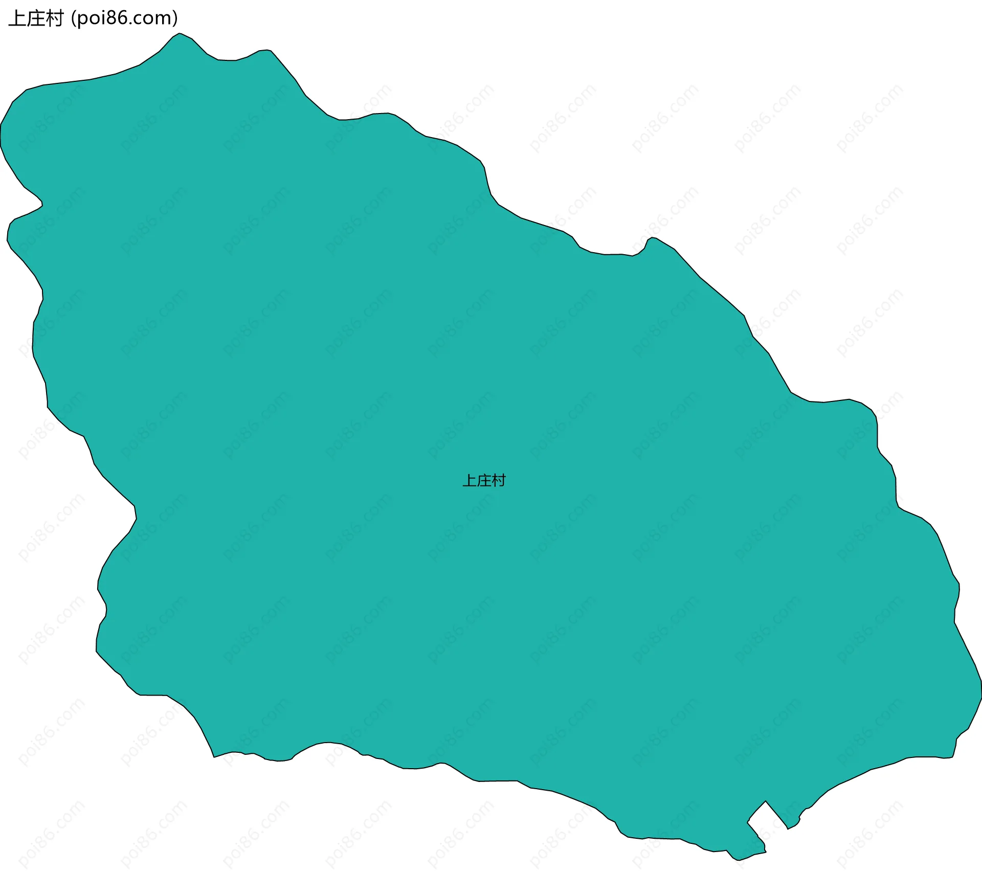 上庄村边界地图