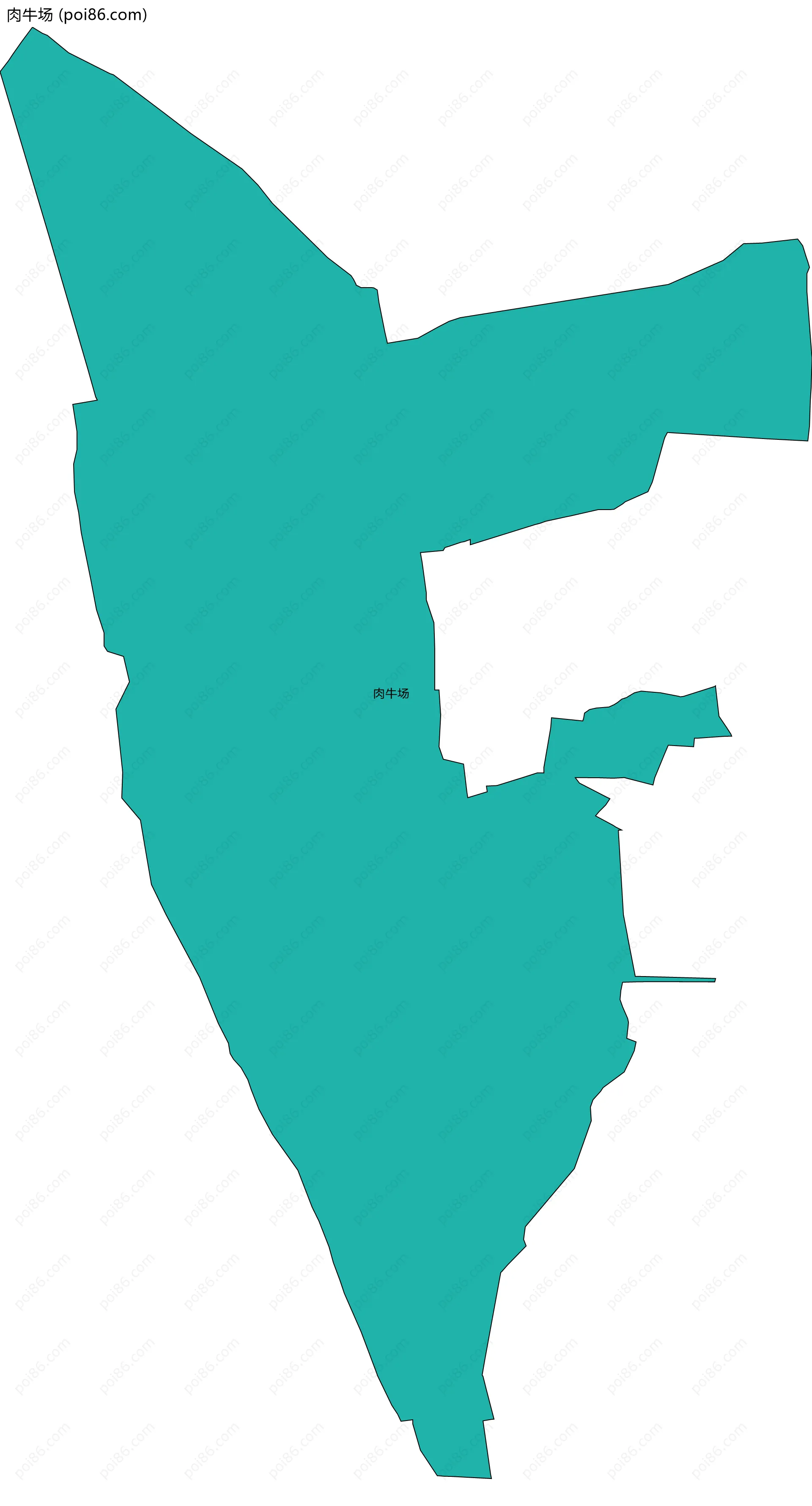 肉牛场边界地图
