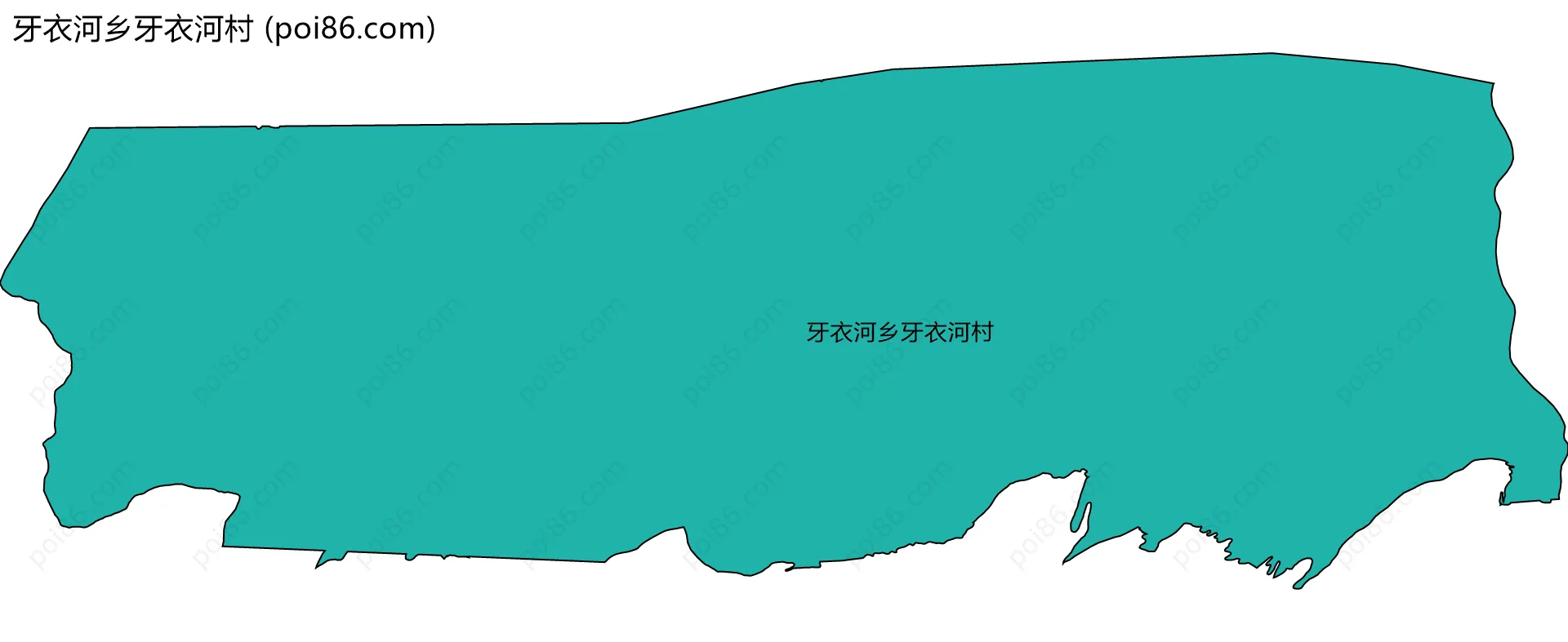 牙衣河乡牙衣河村边界地图