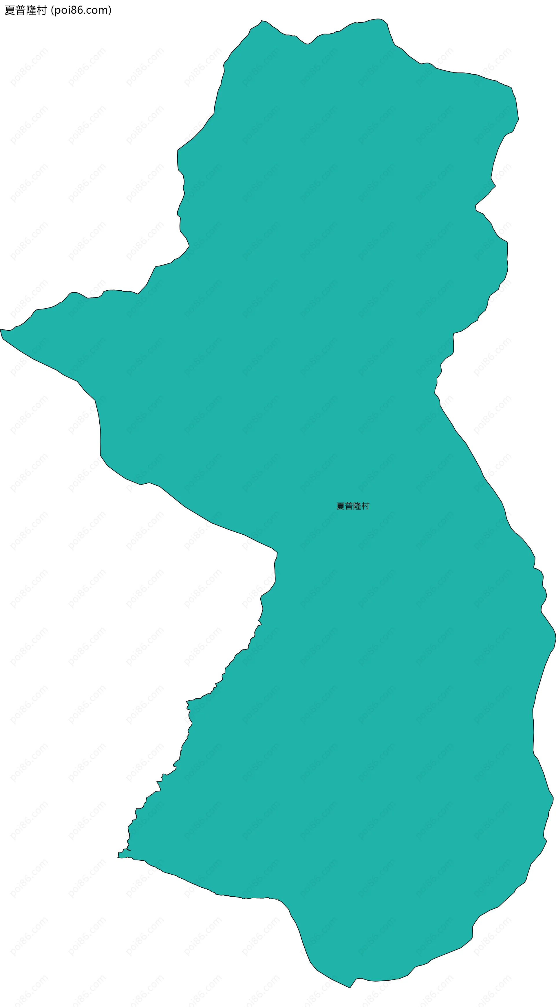 夏普隆村边界地图