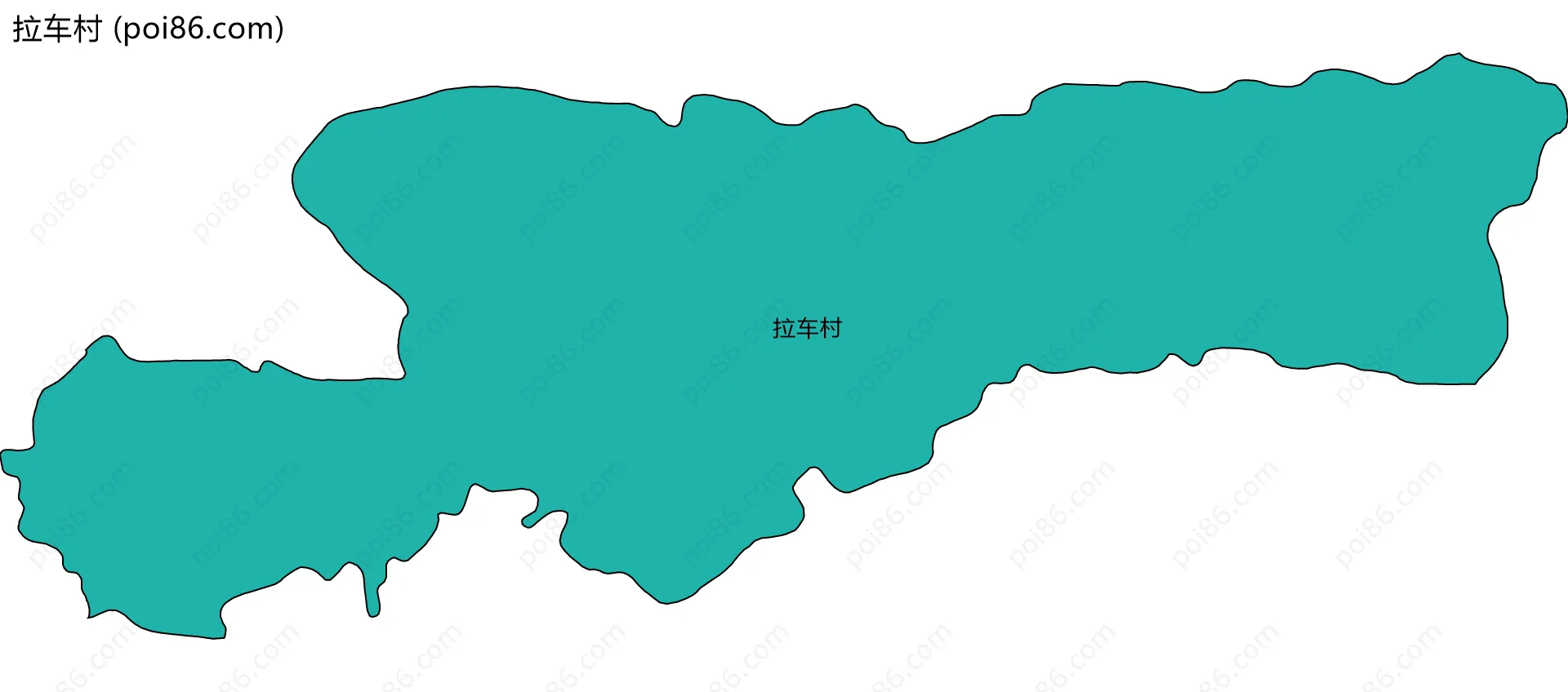 拉车村边界地图