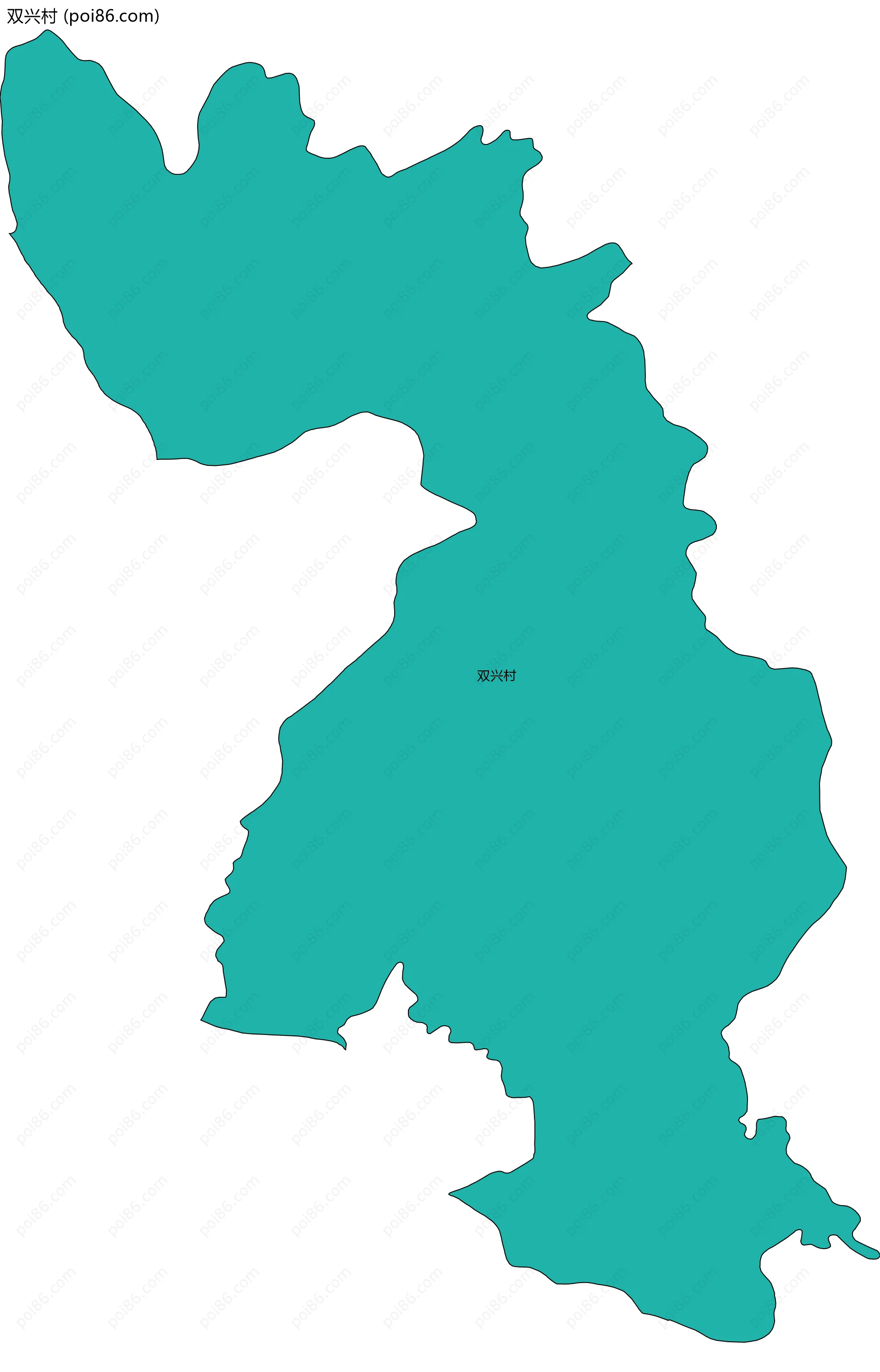 双兴村边界地图