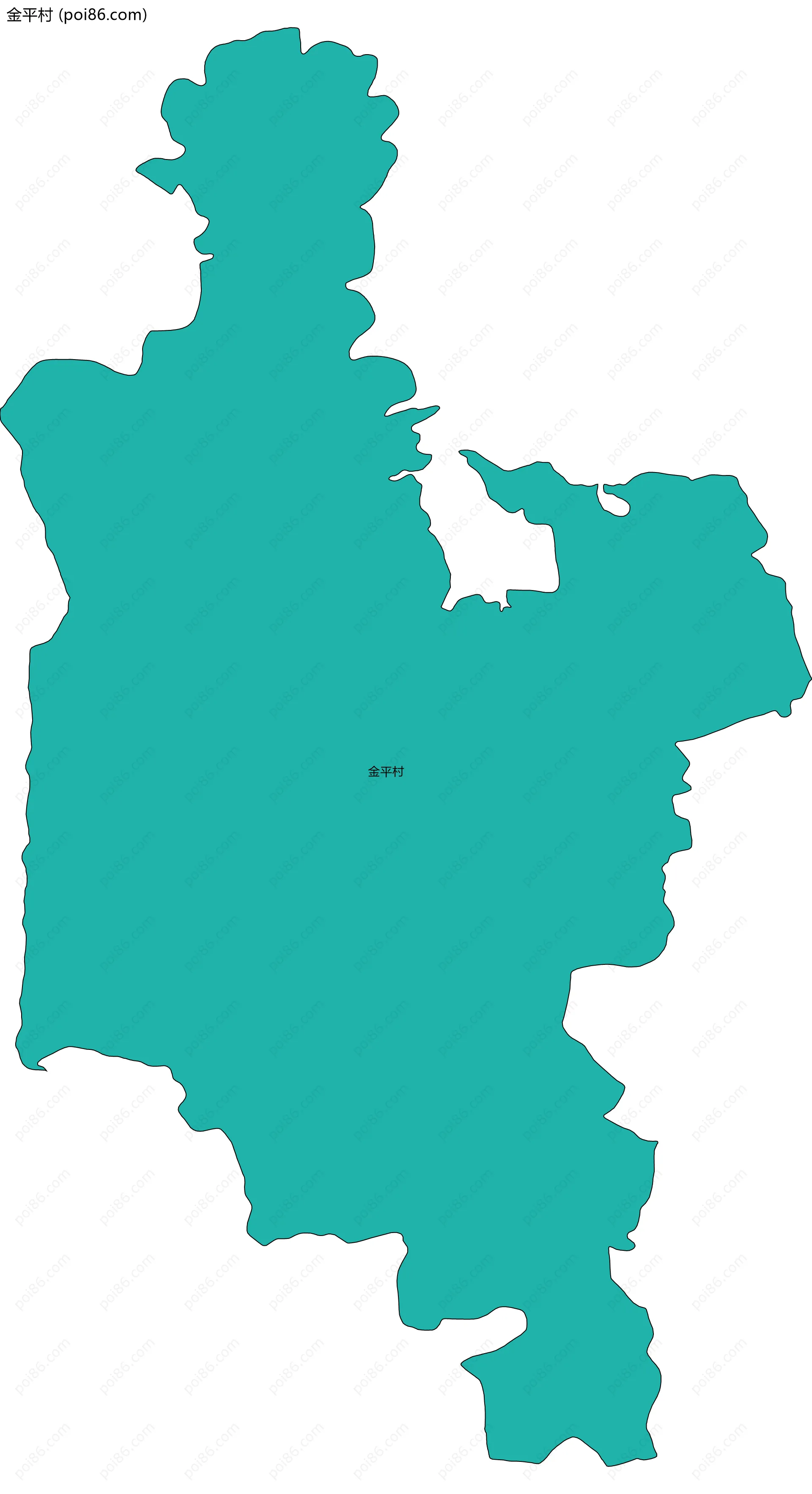 金平村边界地图