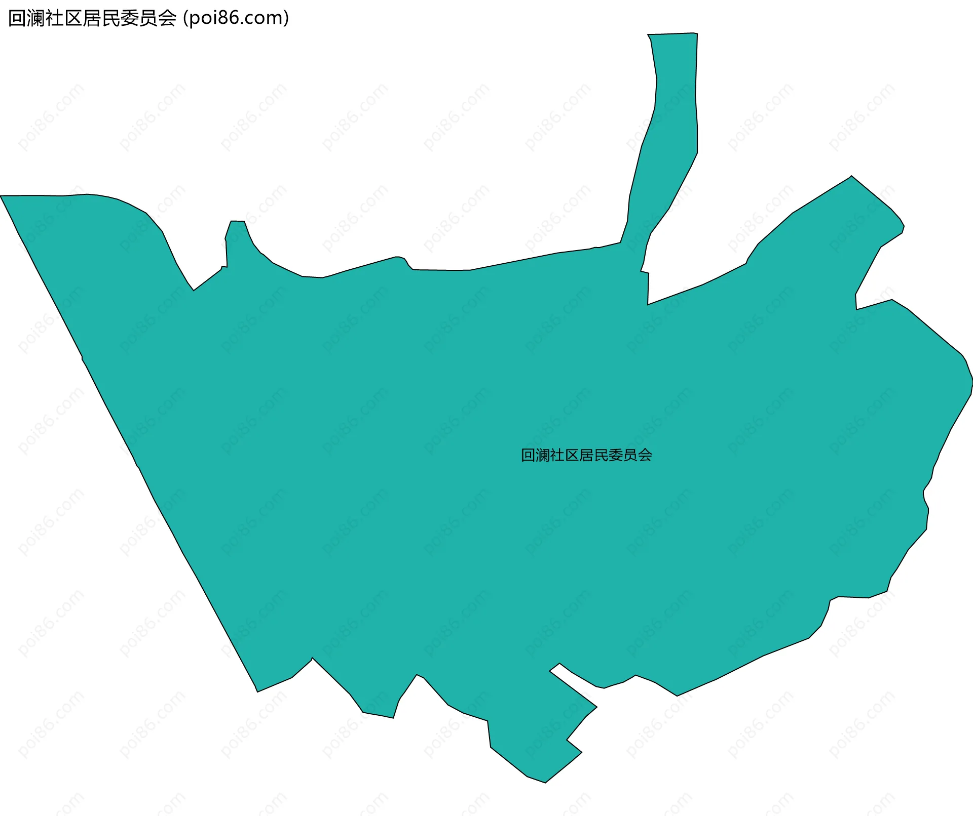 回澜社区居民委员会边界地图